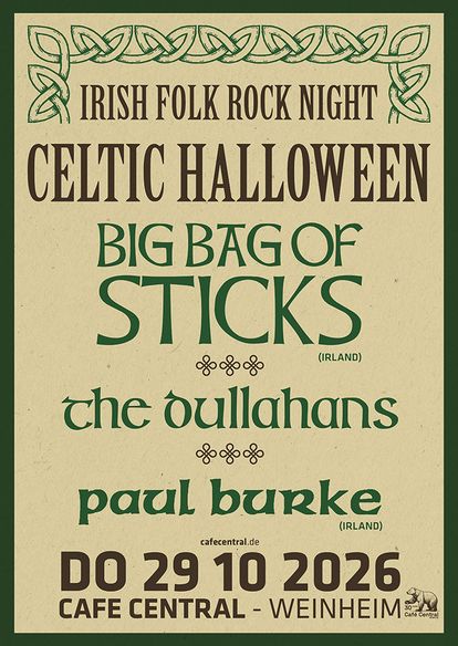 Veranstaltungsbild für Big Bag Of Sticks, The Dullahans, Paul Burke